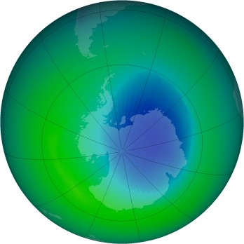November 1985 monthly mean Antarctic ozone